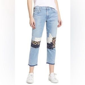 CITIZENS OF HUMANITY EMERSON MID-RISE SLIM BOYFRIEND heartland patch size 29